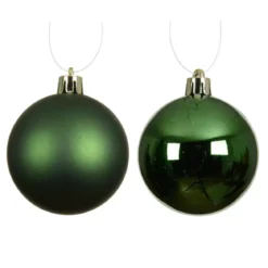 Set di 6 palline di Natale (D80 mm) Aravis Verde abete