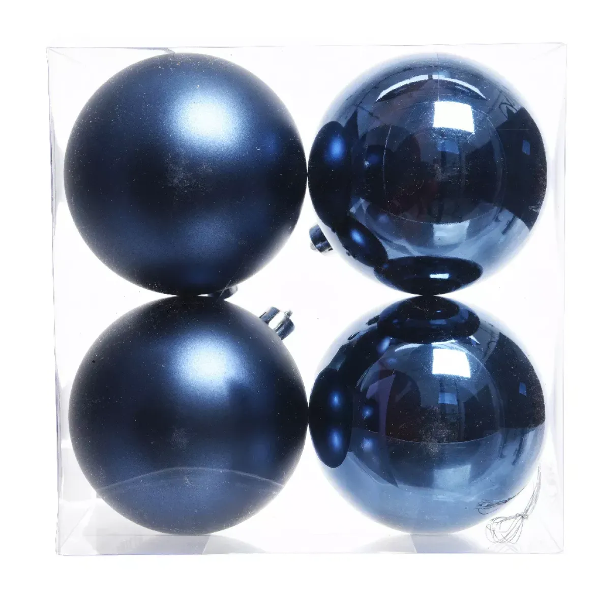 Set di 4 palline di Natale (D100 mm) Aravis Blu notte