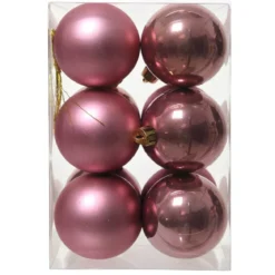 Set di 12 palline di Natale (D60 mm) Aravis Rosa antico