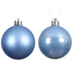 Set di 12 palline di Natale (D60 mm) Aravis Blu cielo