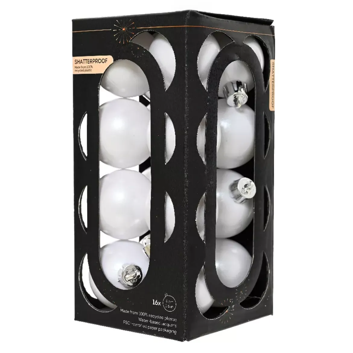 Set di 16 palline di Natale (D40 mm) Aravis Bianco