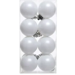 Set di 16 palline di Natale (D40 mm) Aravis Bianco