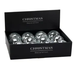 Set di 12 palline di Natale (D100 mm) Night Fever Argento
