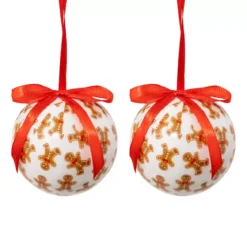 Set di 2 palline di Natale (D60 mm) Piccolo Biscotto