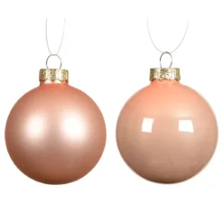 Set di 6 palline di Natale in vetro (D80 mm) Boreale Pesca