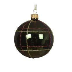 Set di 6 palline di Natale in vetro (D80 mm) Scozia Verde albero