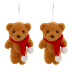 Set di 2 pendenti (H12 cm) Orsetti carini Marrone chiaro
