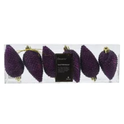 Set di 6 pigne da appendere (H8 cm) Alpine Fico