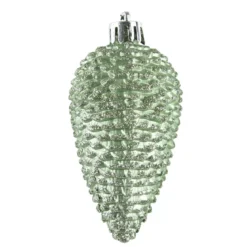 Set di 6 pigne da appendere (H8 cm) Alpine Verde Matcha