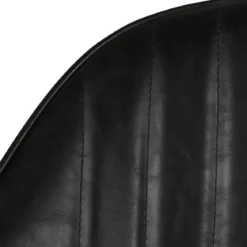 Set di 2 poltrone in similpelle (seduta 47 cm) Juno Nero carbone
