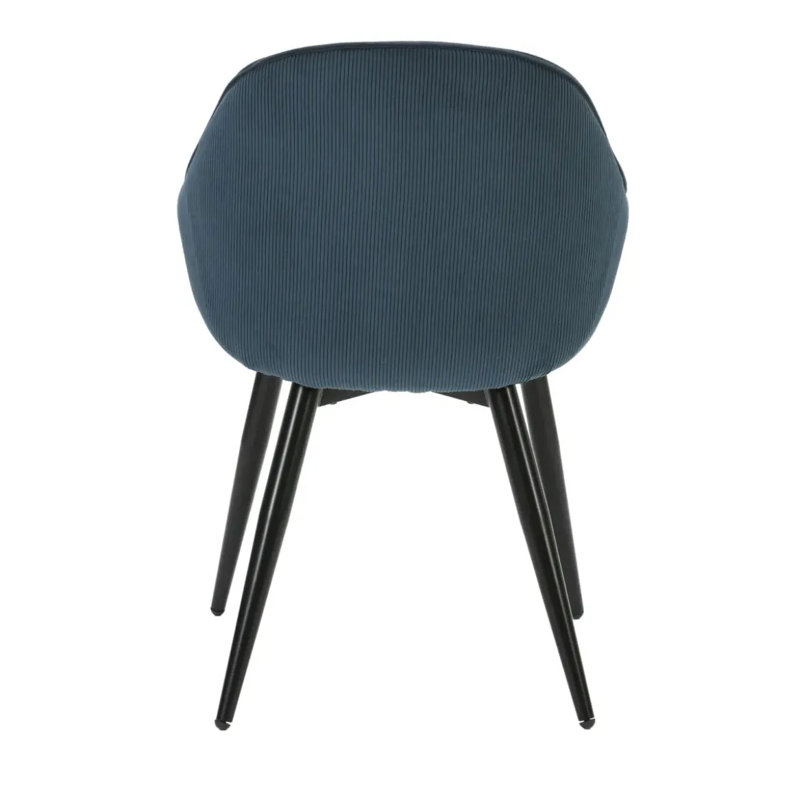 Set di 2 poltrone in velluto a coste (seduta 47 cm) Juno Blu