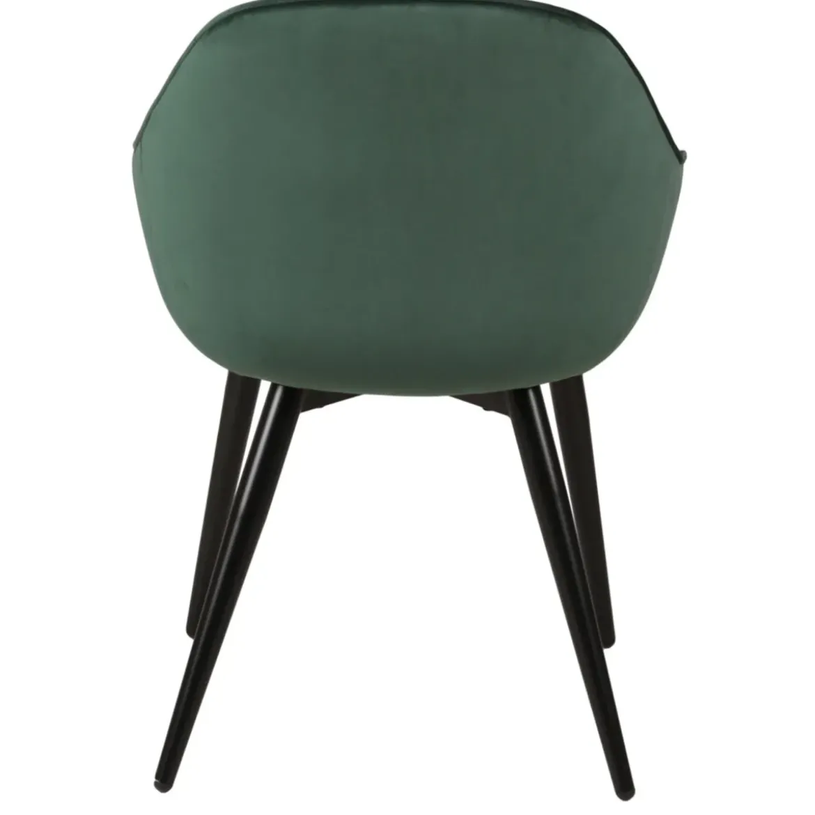 Set di 2 poltrone in velluto (seduta 47 cm) Juno Verde scuro
