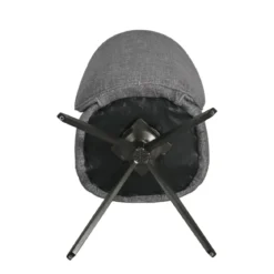 Set di 2 sedie da pranzo girevoli (seduta 51 cm) Spina Grigio
