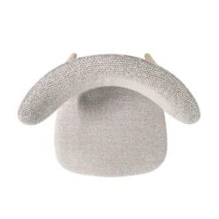 Set di 2 sedie da pranzo in tessuto (seduta 49 cm) Amal Grigio chiaro