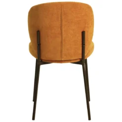 Set di 2 sedie da pranzo in tessuto (seduta 48,5 cm) Isla Rame
