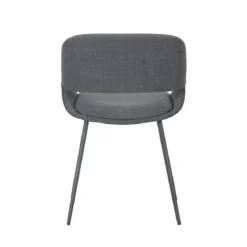 Set di 2 sedie da pranzo in tessuto (seduta 49 cm) Orka Grigio scuro
