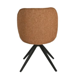Set di 2 sedie da pranzo in tessuto testurizzato (seduta 51 cm) Linda Caramello