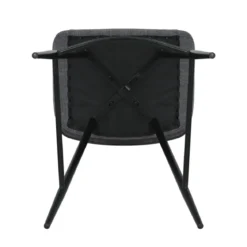 Set di 2 sedie per isola centrale con schienale in tessuto (seduta 68cm) Kosmo Grigio scuro