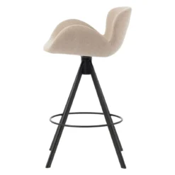 Set di 2 sedie per isola centrale con schienale (Altezza seduta 65cm) Pema Grigio chiaro