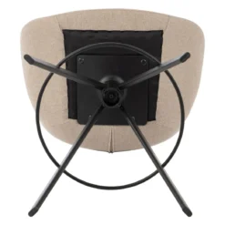 Set di 2 sedie per isola centrale con schienale (Altezza seduta 65cm) Pema Grigio chiaro