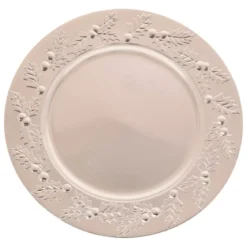 Set di 12 sottopiatti Agrifoglio Natalizio Argento