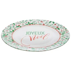 Set di 12 sottopiatti (D33 cm) Agrifoglio di Natale