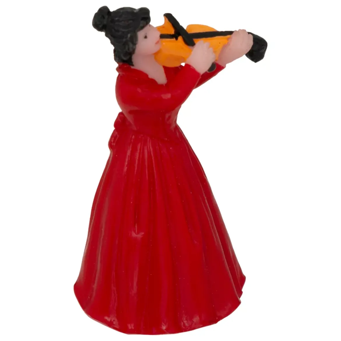 Set di 5 statuine e accessori per Villaggio di Natale (H22 cm) Musica e chiosco