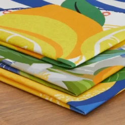 Set di 3 strofinacci in cotone (50 x 70 cm) Grasse Multicolore