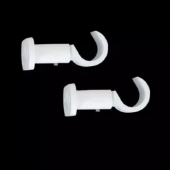 Set di 2 supporti aperti (L 50 / D20 mm) Bianco opaco