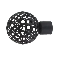 Set di 2 terminali (D20 mm) Jim Nero opaco