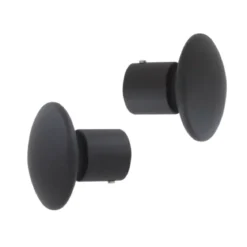 Set di 2 terminali (Ø20 mm) Champignon Nero opaco