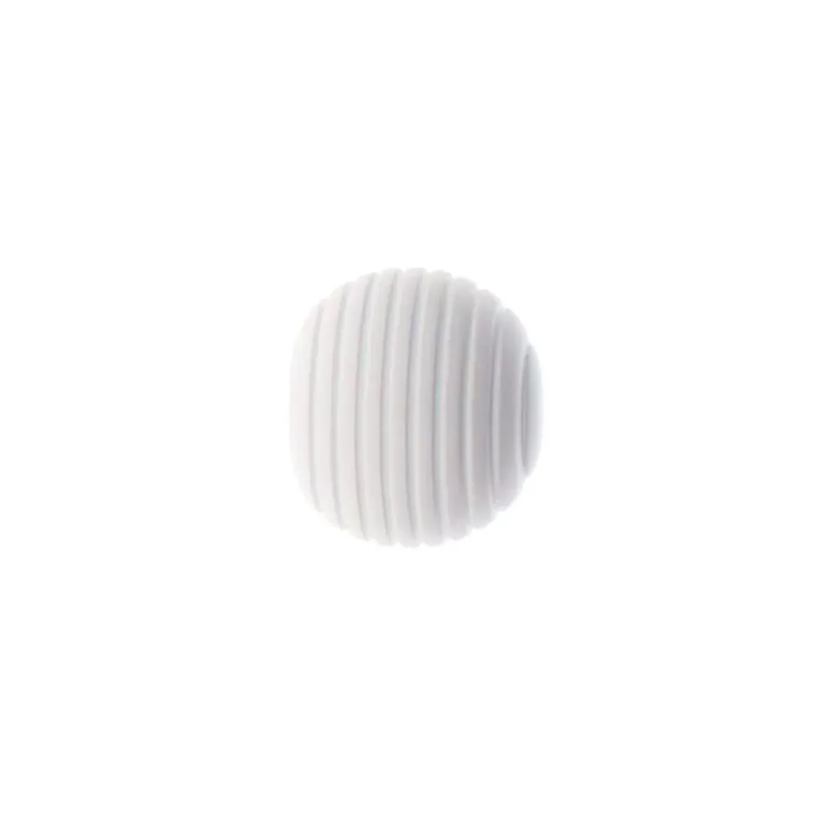 Set di 2 terminali per asta in legno (D28 mm) Nils galaxie Bianco