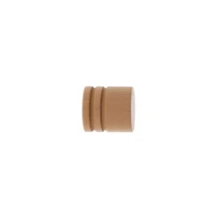Set di 2 terminali per asta in legno (D28 mm) Nils Beige Verniciato