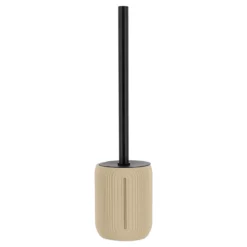 Spazzola WC con coperchio Minimalist geometrica Beige tortora