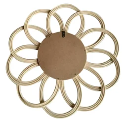 Specchio da parete in bambù (44,5 cm) Calenza Beige