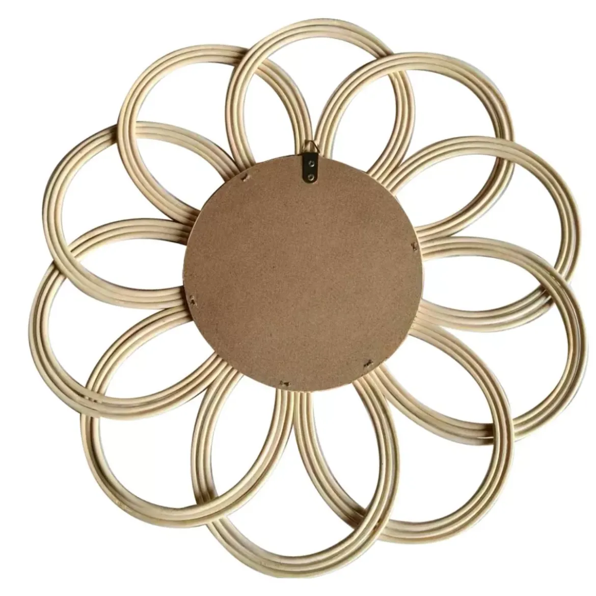 Specchio da parete in bambù (44,5 cm) Calenza Beige