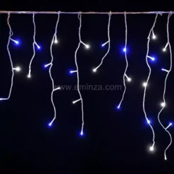 Stalattite luminosa lung.7,50 m Bicolore Stars Blu e bianco freddo 175 LED