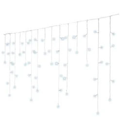 Stalattite luminosa Timer lung.20 m Bianco freddo 630 LED Stars XL CB Grande altezza