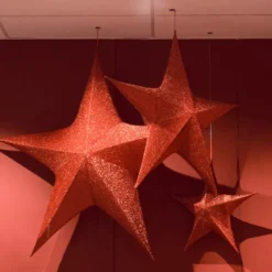 Stella di Natale da appendere (80 cm) Natale Rosso