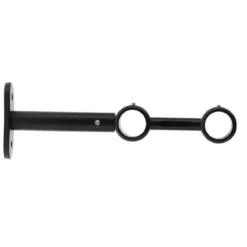 Supporto doppio regolabile (L150 / D20) Jim Nero opaco