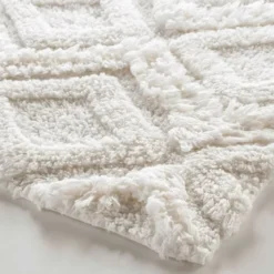 Tappeto bagno (80 cm) Ikatis Bianco