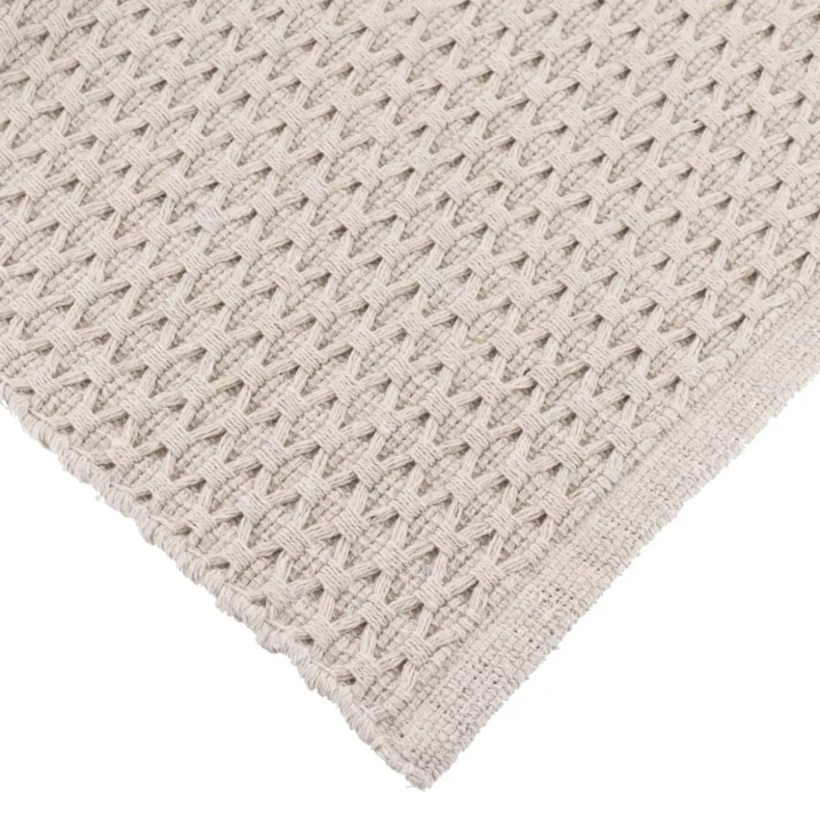 Tappeto cotone intrecciato (45 x 90 cm) Quito Beige