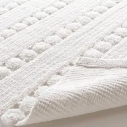 Tappeto da bagno in cotonee (80 cm) Cleonis Bianco