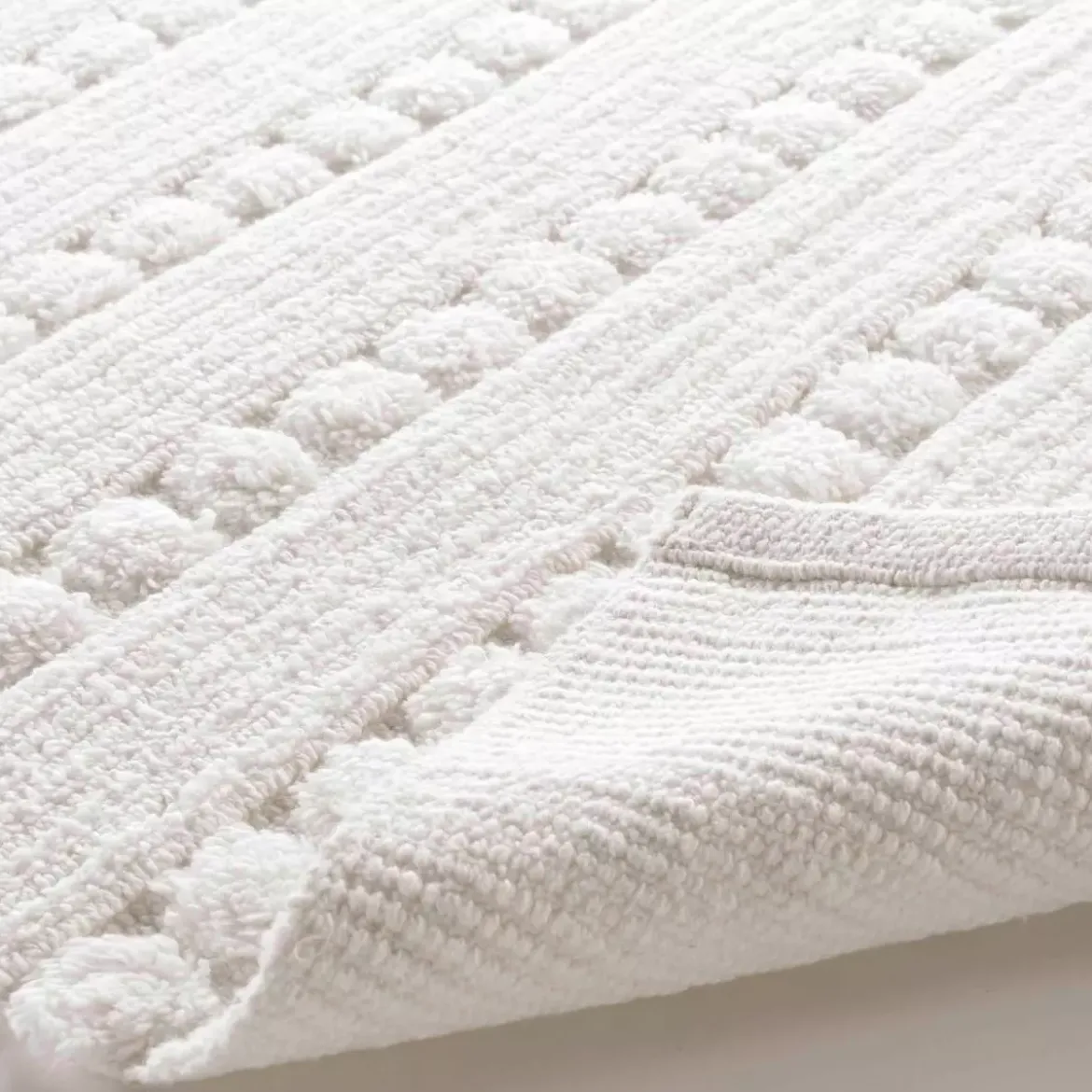 Tappeto da bagno in cotonee (80 cm) Cleonis Bianco