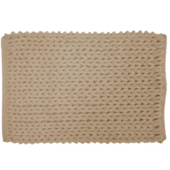 Tappeto da bagno in cotone (50 x 80 cm) Ariel Beige