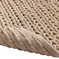 Tappeto da bagno in cotone (50 x 80 cm) Ariel Beige