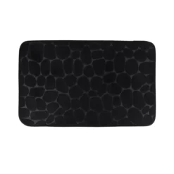 Tappeto da bagno memory foam (50 x 80 cm) Galeo Nero