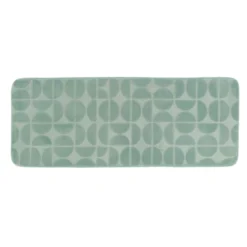 Tappeto da bagno rettangolare in memory foam (45 x 120 cm) Motivo Verde eucalipto
