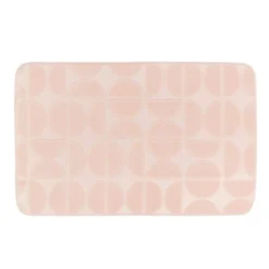 Tappeto da bagno rettangolare in memory foam (50 x 80 cm) Motivo Rosa cipria