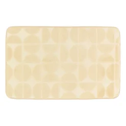 Tappeto da bagno rettangolare in memory foam (50 x 80 cm) Motivo Beige